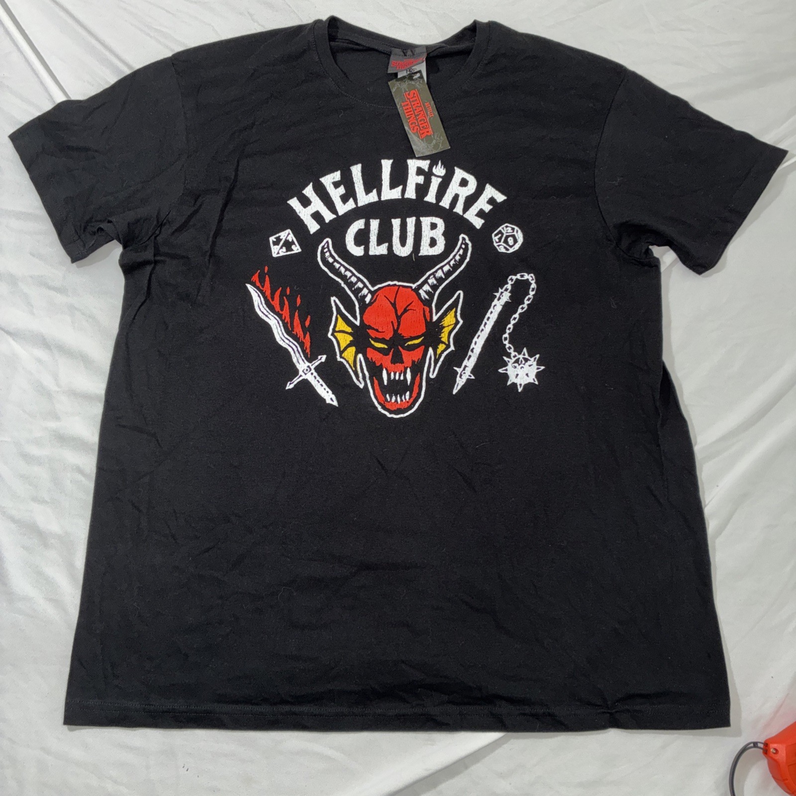 Netflix Stranger Things Hellfire Club Graphic T Shirt Black Mens Size XXL NWT