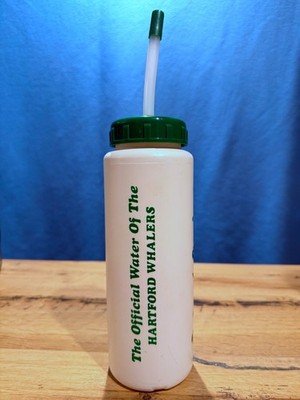 Hartford Whalers Vintage Poland Spring Water Bottle by Harmony - Promotional