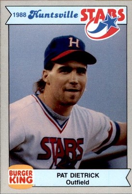 1988 Huntsville Stars Team Issue #4 Pat Dietrick Indianapolis Indiana IN Card