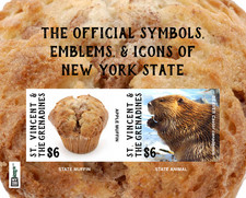 St. Vincent 2016 - NY Stamp Expo - IMPERF Souvenir Stamp Sheet - MNH