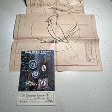 Birds Of The Seasons Puff Applique Patterns 1980 s Uncut Cottage Core Pillow