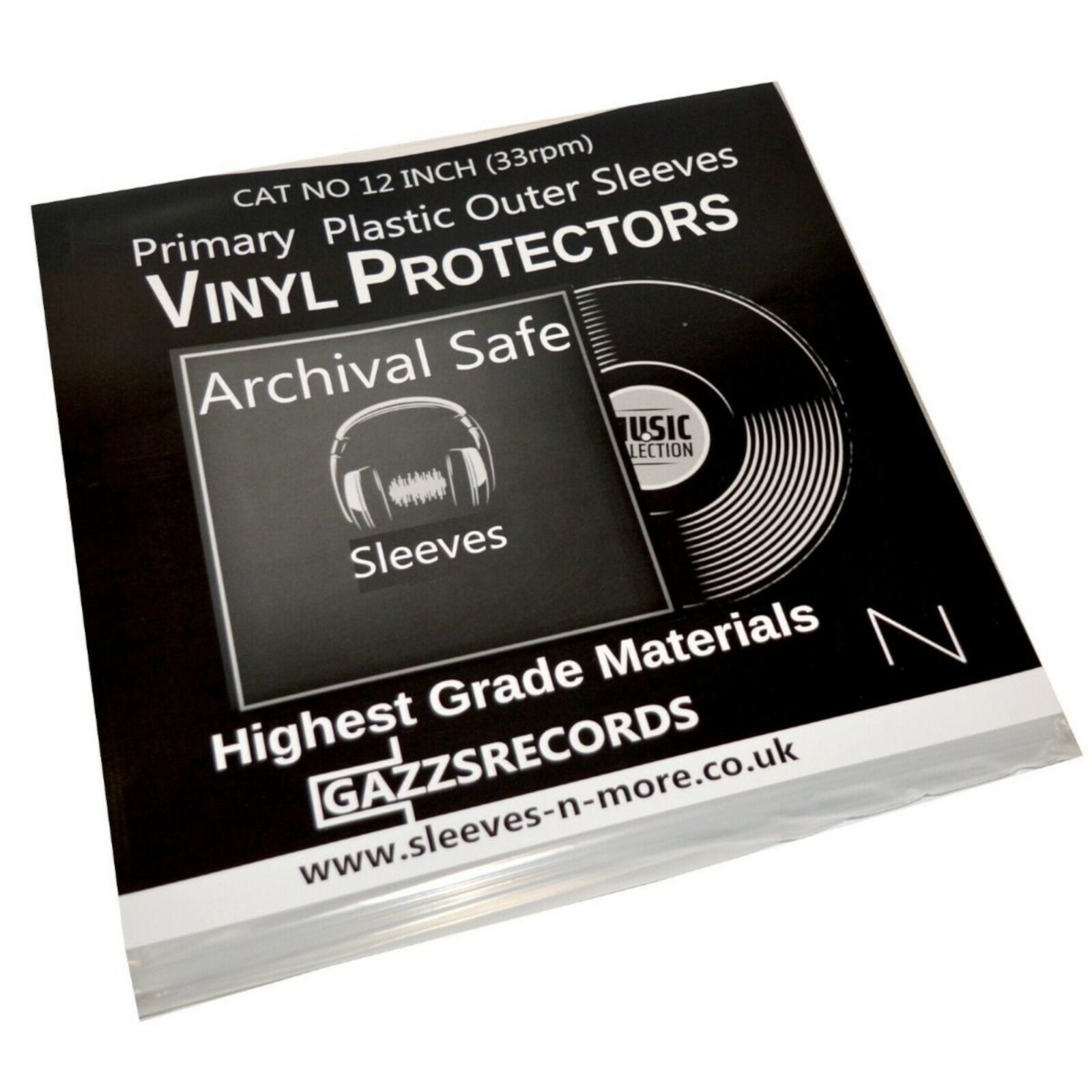 500 12"" Inch Outer Vinyl Album 3 LP 450g Gauge Polythene  Plastic Record Sleeves
