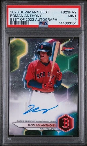 2023 Bowman's Best Roman Anthony Auto #B23-RAY Red Sox PSA 9