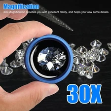 30X Pocket Magnifying Glass Eye Loop Optical Magnifier Jewelry Watch Repair Tool