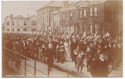 Windsor 2. Rettungsschwimmer Kirche Parade Lord Raglan Pub RPPC Postkarte TE Cochrane