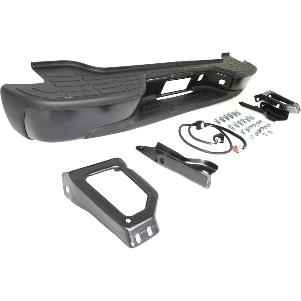 Step Bumper For Chevrolet Tahoe 2000-2006 Rear Black - Image 3 of 4