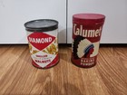 2 Vintage Tins Calumet Baking Powder Diamond California Walnuts Native American  — photo 2