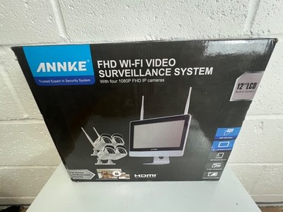 Annke FHD WLAN Videoüberwachungssystem 4 1080p Kameras & integrierter 12'' Bildschirm