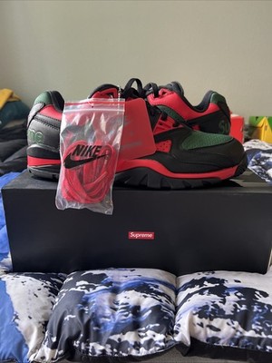 Size 11 - Nike Supreme x Air Cross Trainer 3 Low Black Gorge Green | NEW