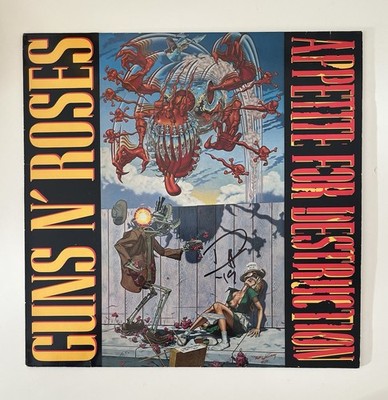 Duff McKagan signed / Autogramm - Guns N Roses Appetite For Destruction Vinyl LP