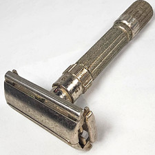 VTG Gillette Fatboy Adjustable DE Razor E-4 1959 Working Great MCM Fat Boy