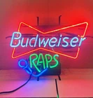Vintage Budweiser RAPS Neon Sign Anheuser-Busch Collectible Light — Works!