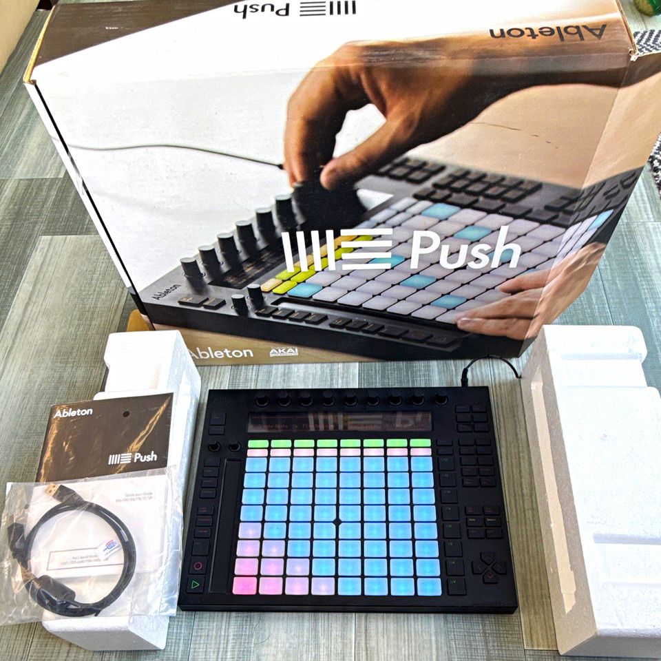 Ableton Push Pad Controller 64 Pads USB Display Screen Rotary Encoders ...