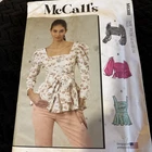 MCCALLS PATTERN 8388  TOPS  MISSES SIZES 16 18 20 22 24   UNCUT  NEW  FF