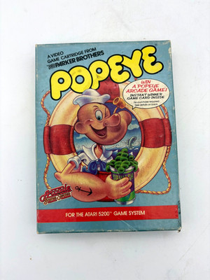 Popeye Atari 5200 Video Game Cartridge In Box 1983