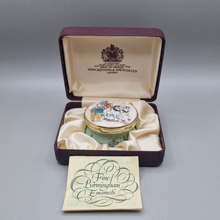 TKS Enamels Shire Horse Society Trinket Box Original Box – Made in England
