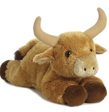 AURORA WORLD Flopsie Toro Bull 9" Stuffed Plush Animal Toy
