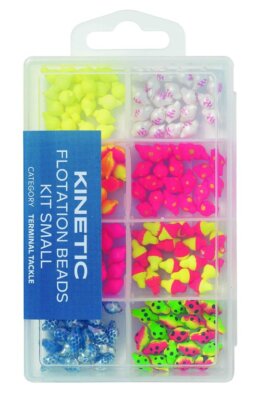 Kinetic Flotation Beads Kit - Box mit Auftriebsperlen Buttsystem Gr. S-L Flunder