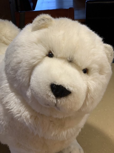 Dakin 1988 Samoyed ? Plush Stuffed Animal Toy Spitz White 18