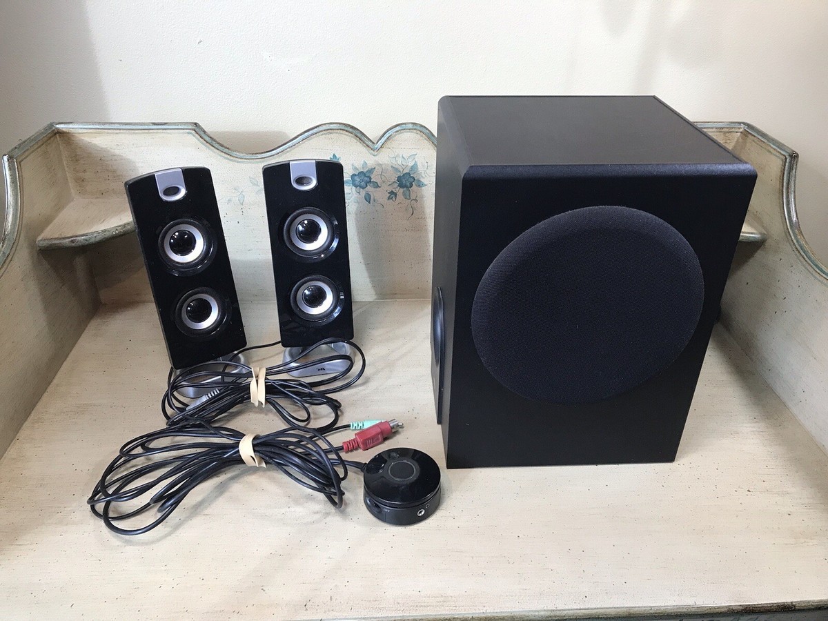 Cyber Acoustics CA-3602FFP Speaker Sound System with Subwoofer