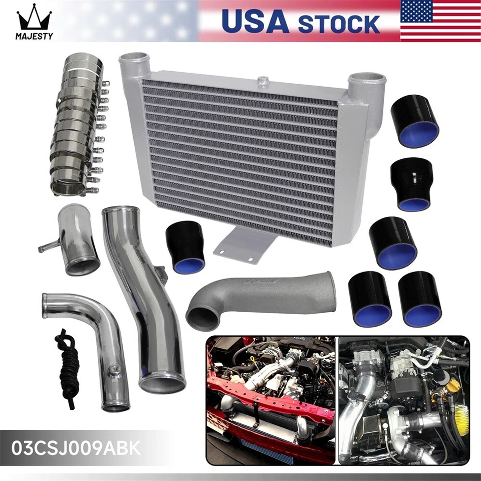 Front Mount Intercooler Kit For Toyota 86 GT86 FT86 Subaru BRZ Scion FR-S 2.0L - Imagem 2 de 4