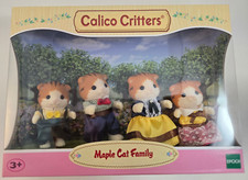 Sylvanian Families Calico Critters Maple Cat Family Extremely Rare New in box