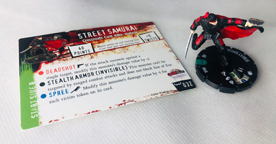 HorrorClix Street Samurai #032 grün Figur Modell Vintage Horror Clix