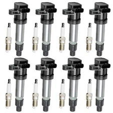8X Ignition Coils UF564 & Spark Plugs For Buick Lucerne Cadillac DTS SRX STS XLR