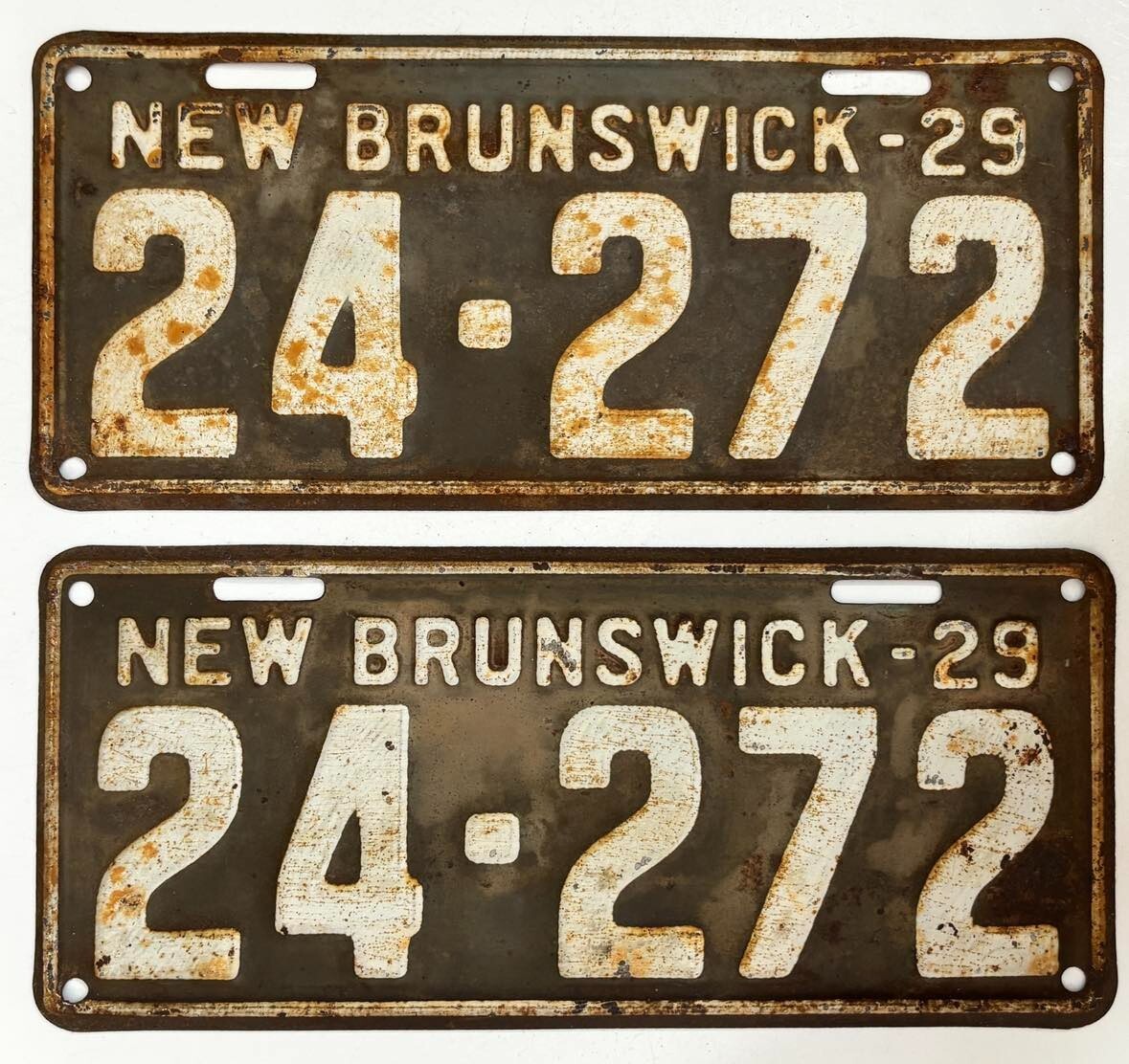 フランダースの犬 New Year Plate 2004 New Brunswick 1929 License Plate PAIR # 24-272 | eBay
