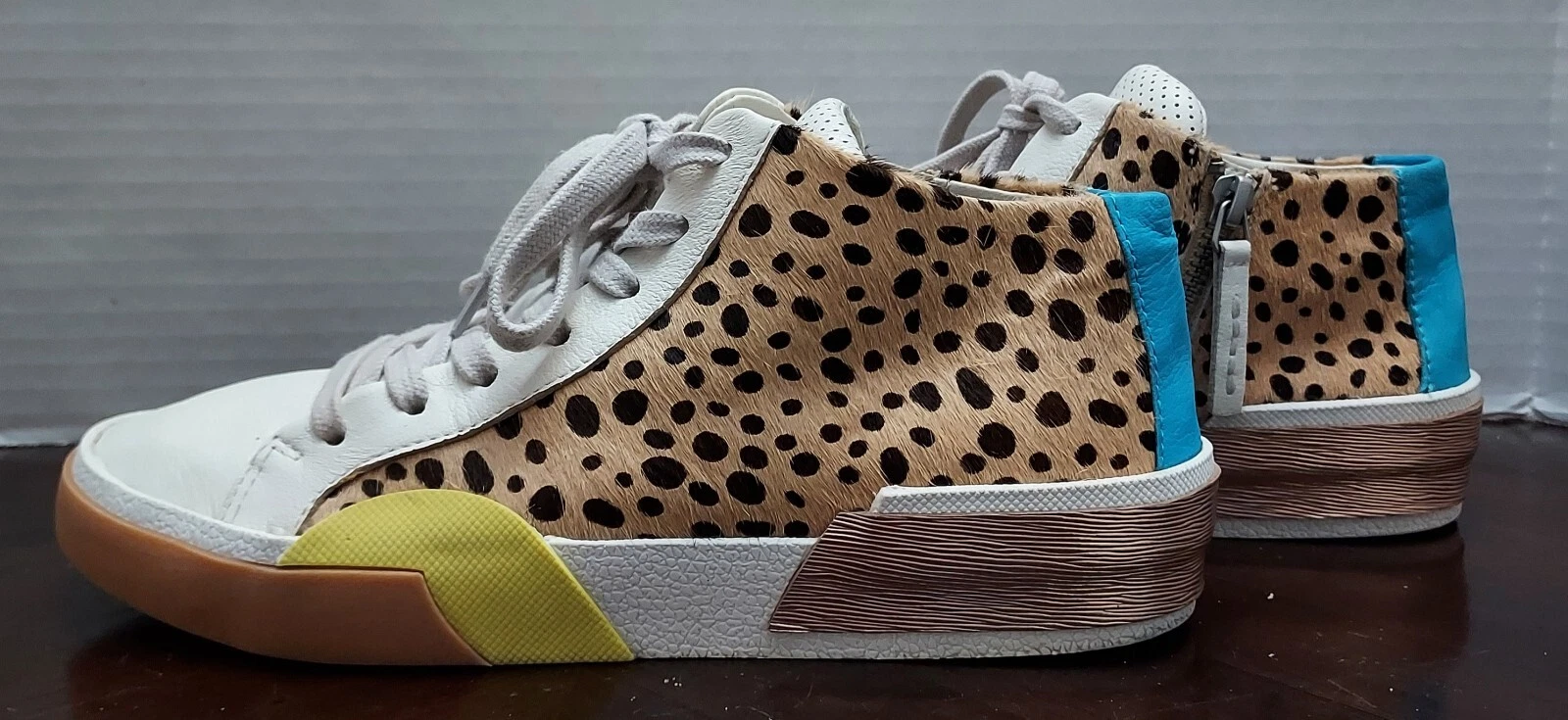 Dolce Vita Zoel Sneakers Shoes Leopard Multicolor Beige Size 6.5