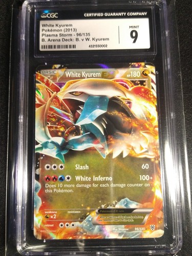 White Kyurem-EX graded CGC 9 for sale on eBay