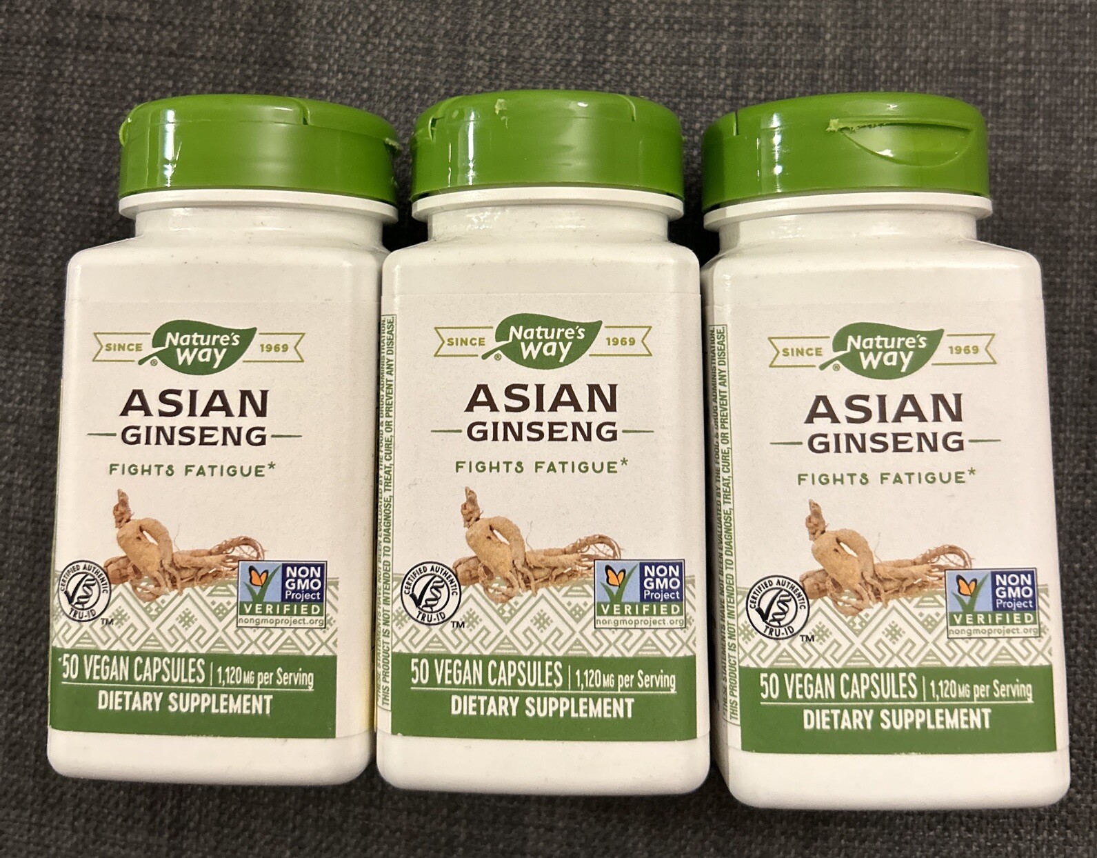 X3 Nature's Way Korean Ginseng Root 50 Capsules Each Exp02/2025 eBay