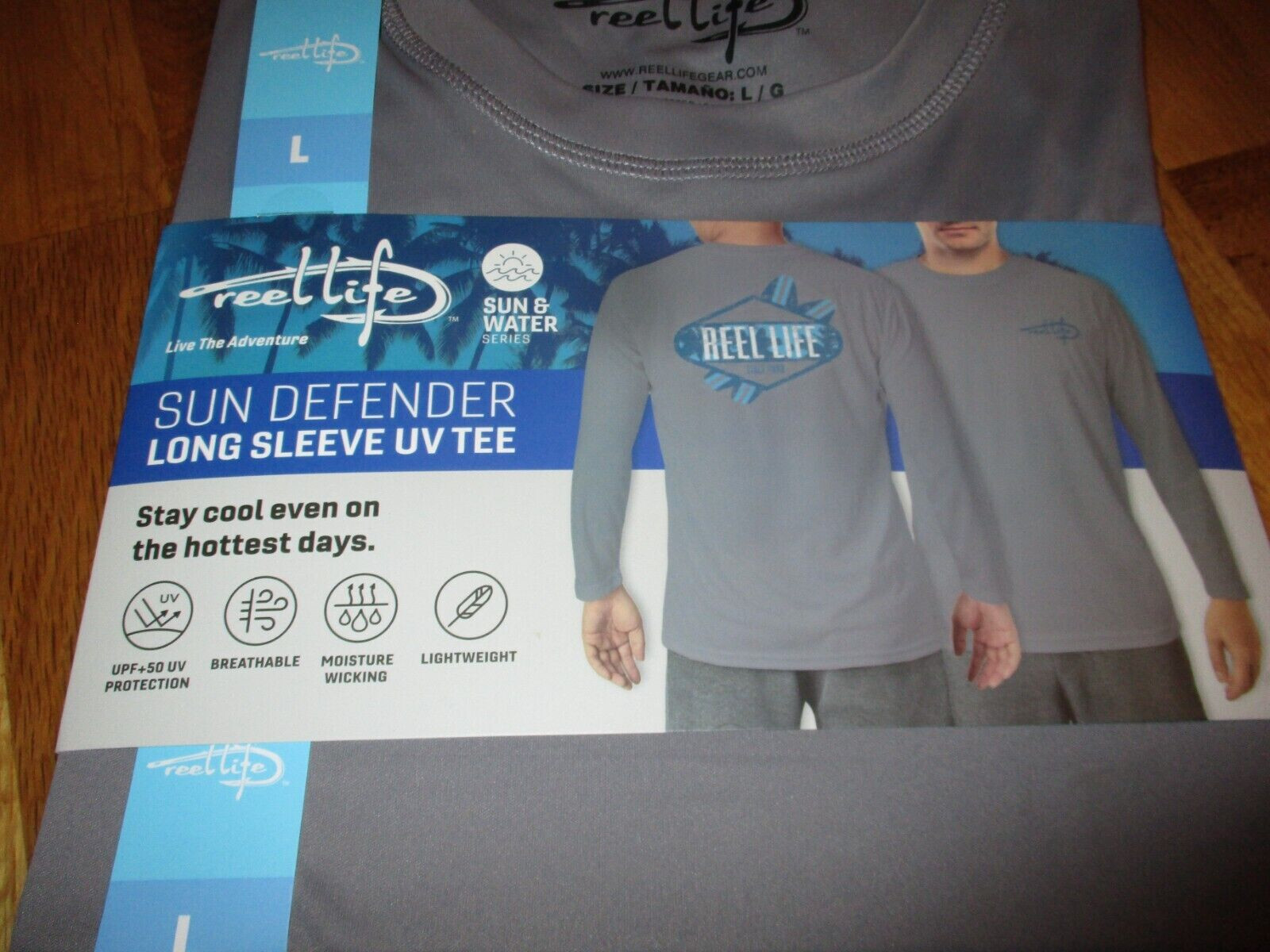 Защита от солнца с длинным рукавом Reel Life Мужская защита от солнца с длинным рукавом