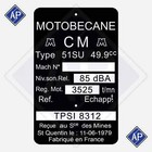 Plaque constructeur Motobécane 51SU (11-06-1979)
