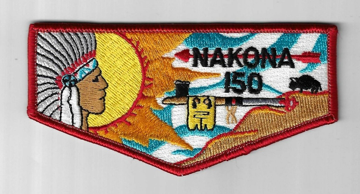 OA Nakona Lodge 150 S29 Flap RED Bdr. South Plains Council