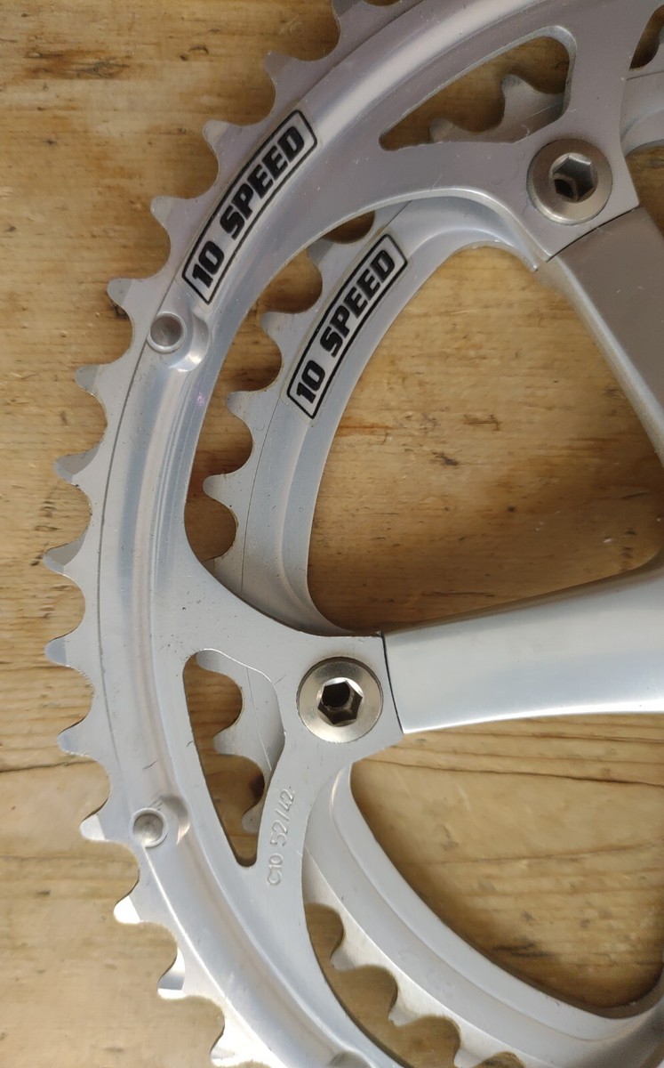 CAMPAGNOLO VELOCE CRANKSET 172.5mm 52/42t Strada 10 Speed CAMPAGNOLO VELOCE CRANKSET 172.5mm 52/42t Strada 10 Speed
