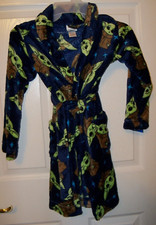 Star Wars Baby Yoda Navy Blue Bath Robe Bathrobe PJ Boys Size 8 NWT