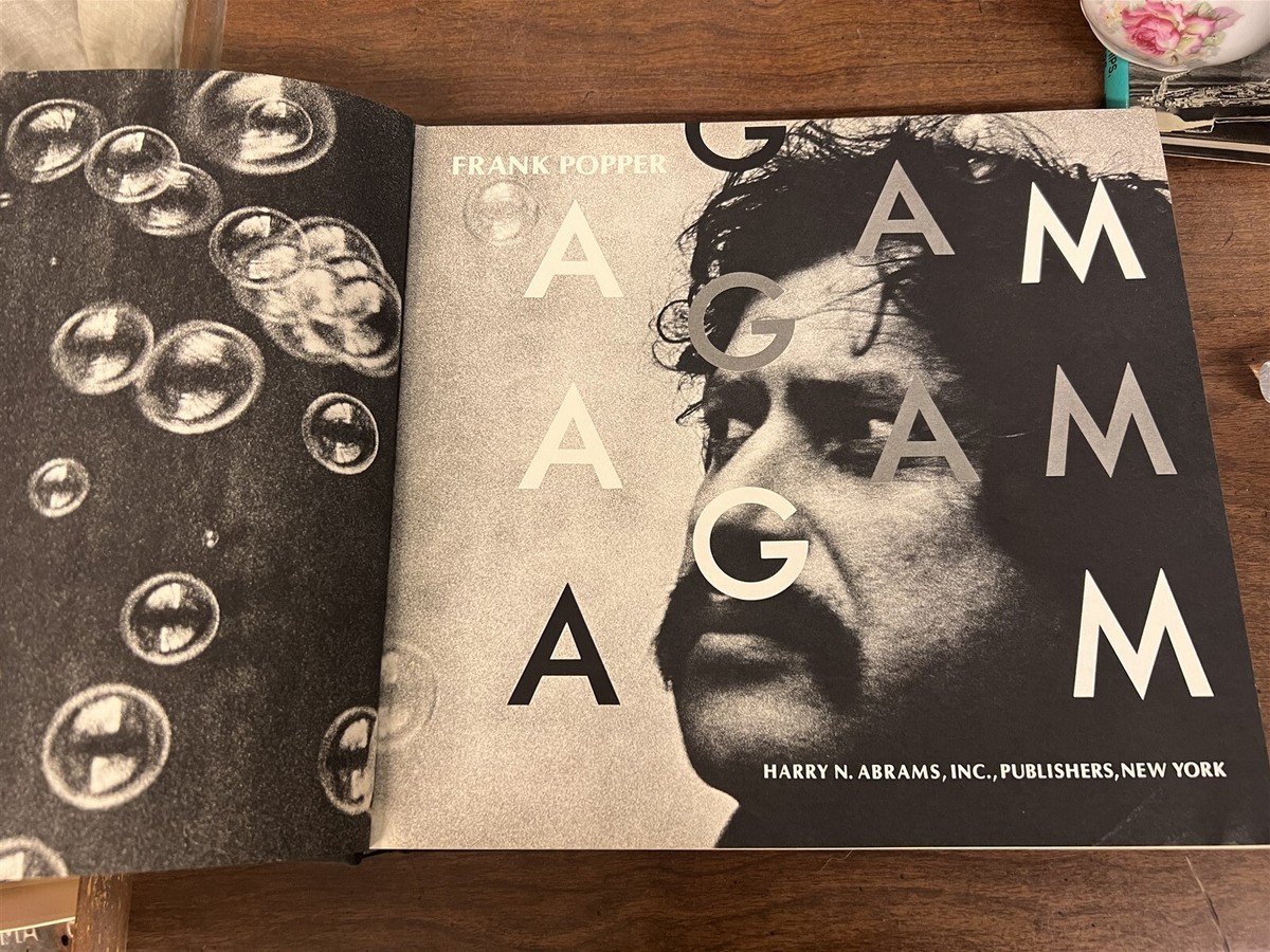 アート・デザイン・音楽 Yaacov agam by popper farnk SIGNED Yaacov Agam Frank Popper 2nd Revised 1983 HC DJ