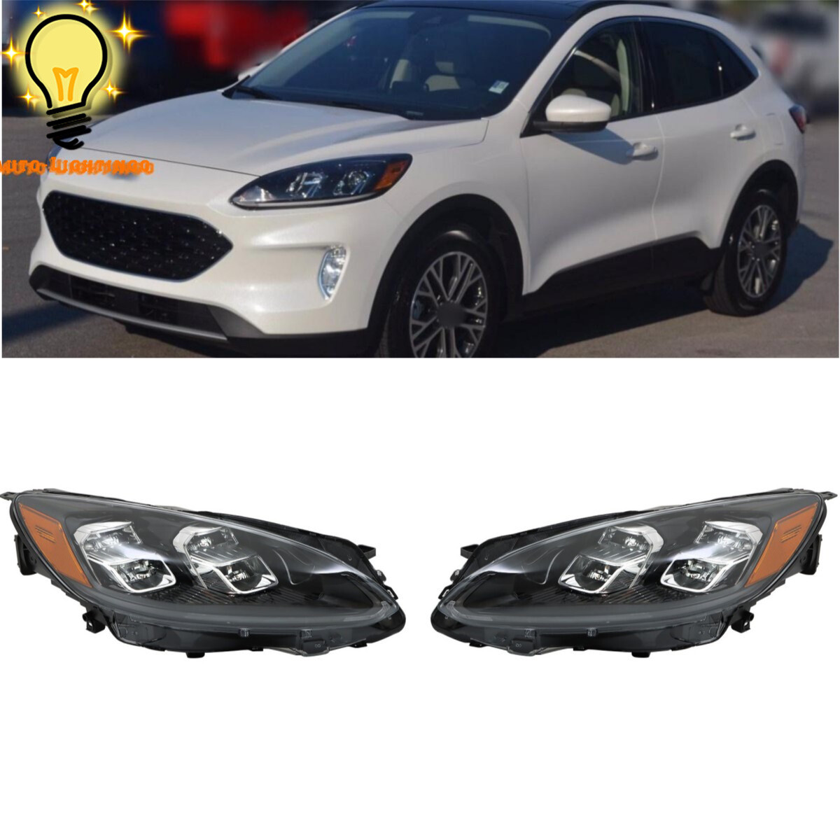 Headlamp and Fog Lamp Kit | FORD ESCAPE 2021 Headlamp and Fog Lamp Kit | FORD ESCAPE 2021