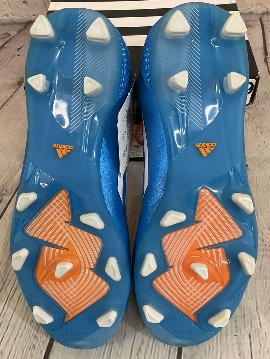 Adidas F50 adizero TRX FG J Soccer Cleats Solar Blue White Adidas F50 adizero TRX FG J Soccer Cleats Solar Blue White