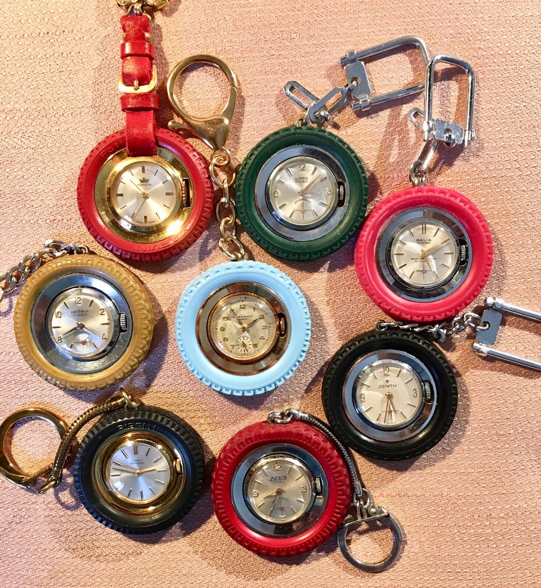 Orologio Portachiavi Con Clip - Design Elegante E Portatile | Con Ciondolo E Fibbia Per Chiavi - Foto 9