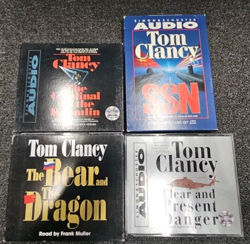 Tom Clancy Hörbücher Menge 4 klar und gegenwärtig Gefahr SSN Bär und der Drache