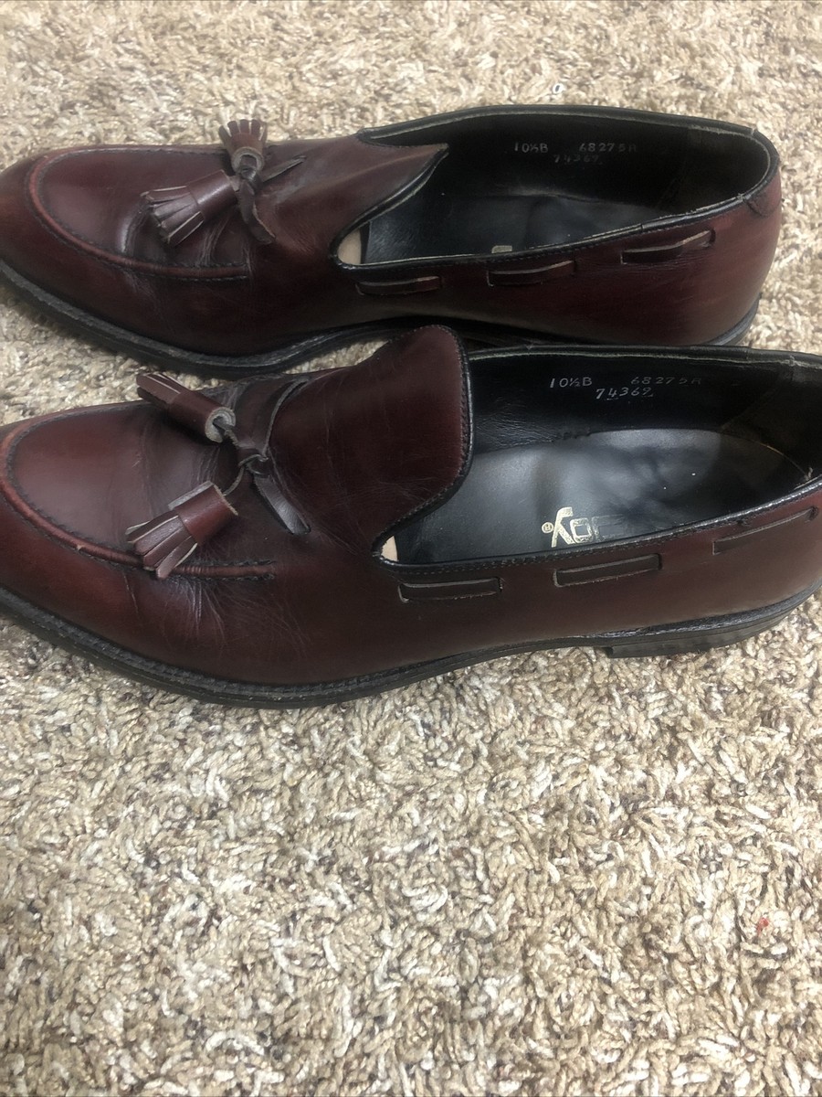 Footjoy Mens Brown Leather Tassel Loafer‎ Dress Shoes Size 10 s-l400.jpg main image 4