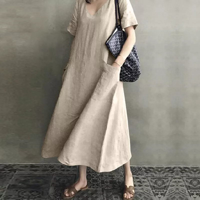 Womens cotton sundress cheap
