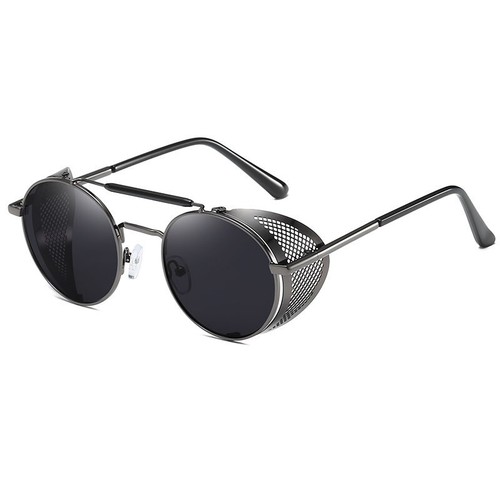 Steampunk Retro Sunglasses Sarah Connor Good Omens Costume Cosplay Glasses NEW - Picture 6 of 17