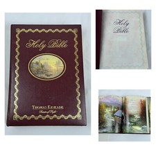 Lighting the Way Home Family Holy Bible by Thomas Kinkade 2002 Hardcover