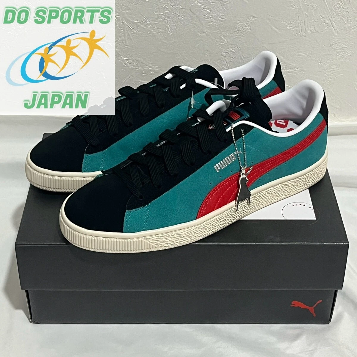 Puma suede shop black green