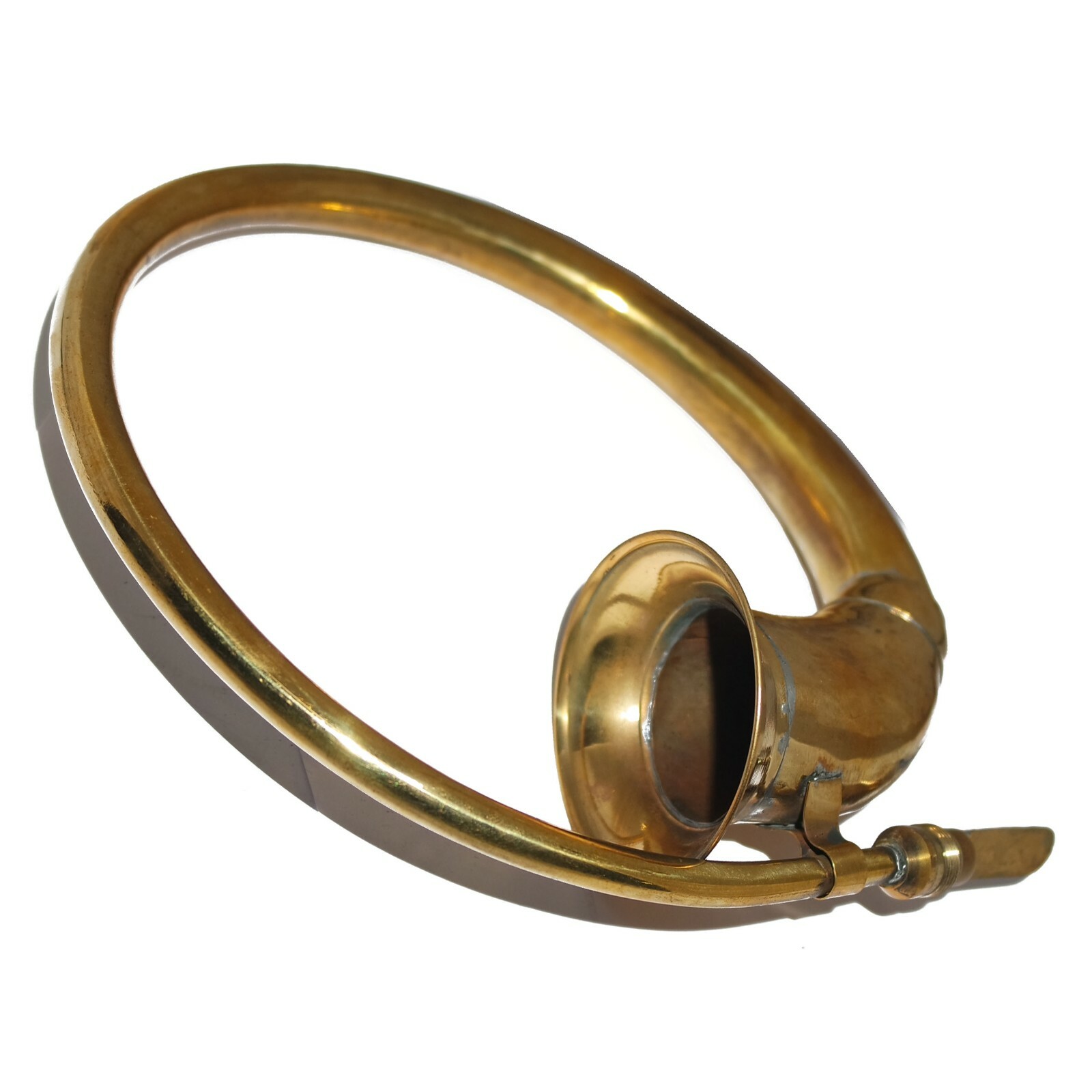 Vintage Antique Car Taxi Circular Horn Brass with Rubber Bulb vintage