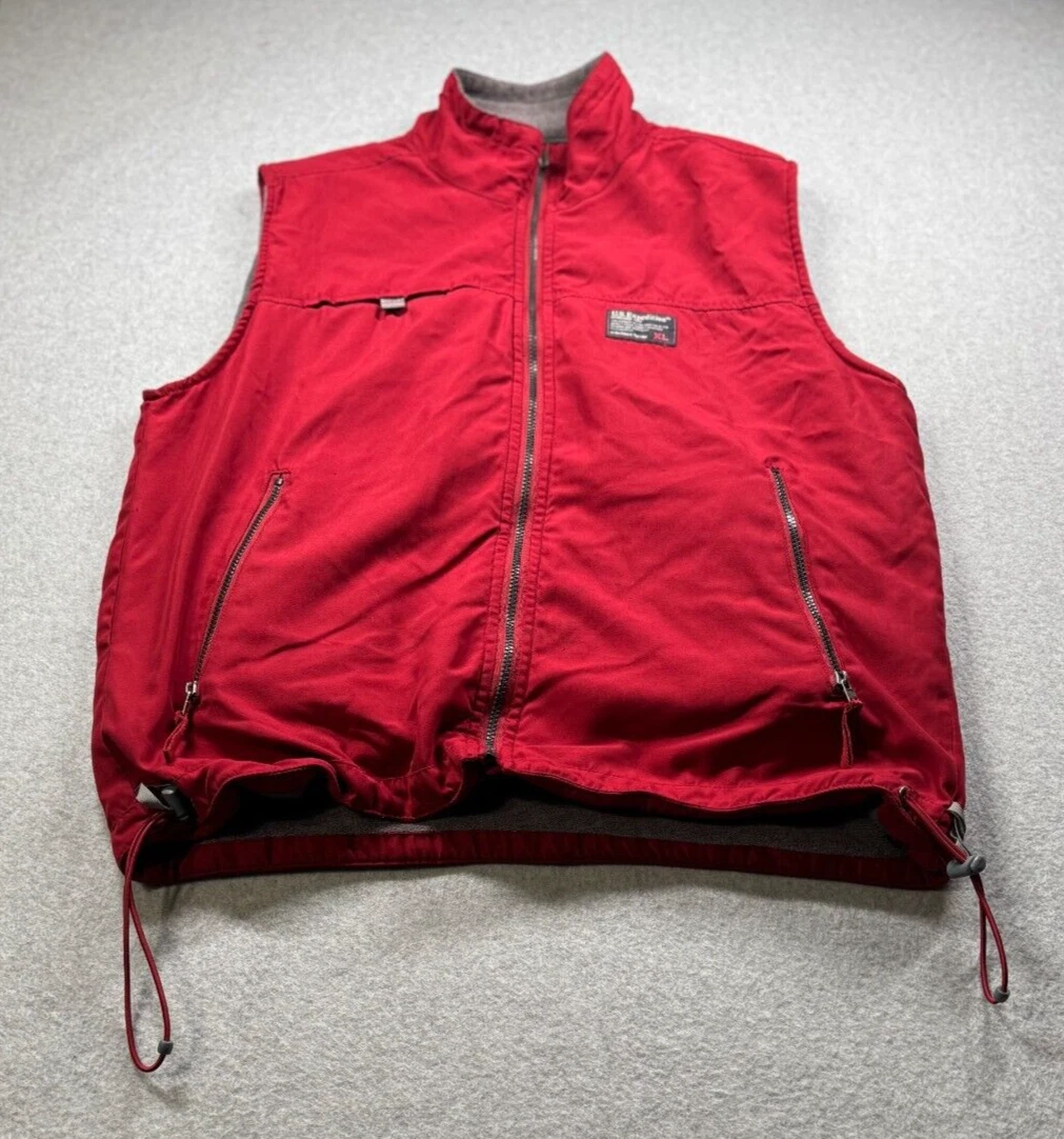 U.S. Expedition Mens XL Reversable Vest Red Hicking/Camping Outdoor Wear