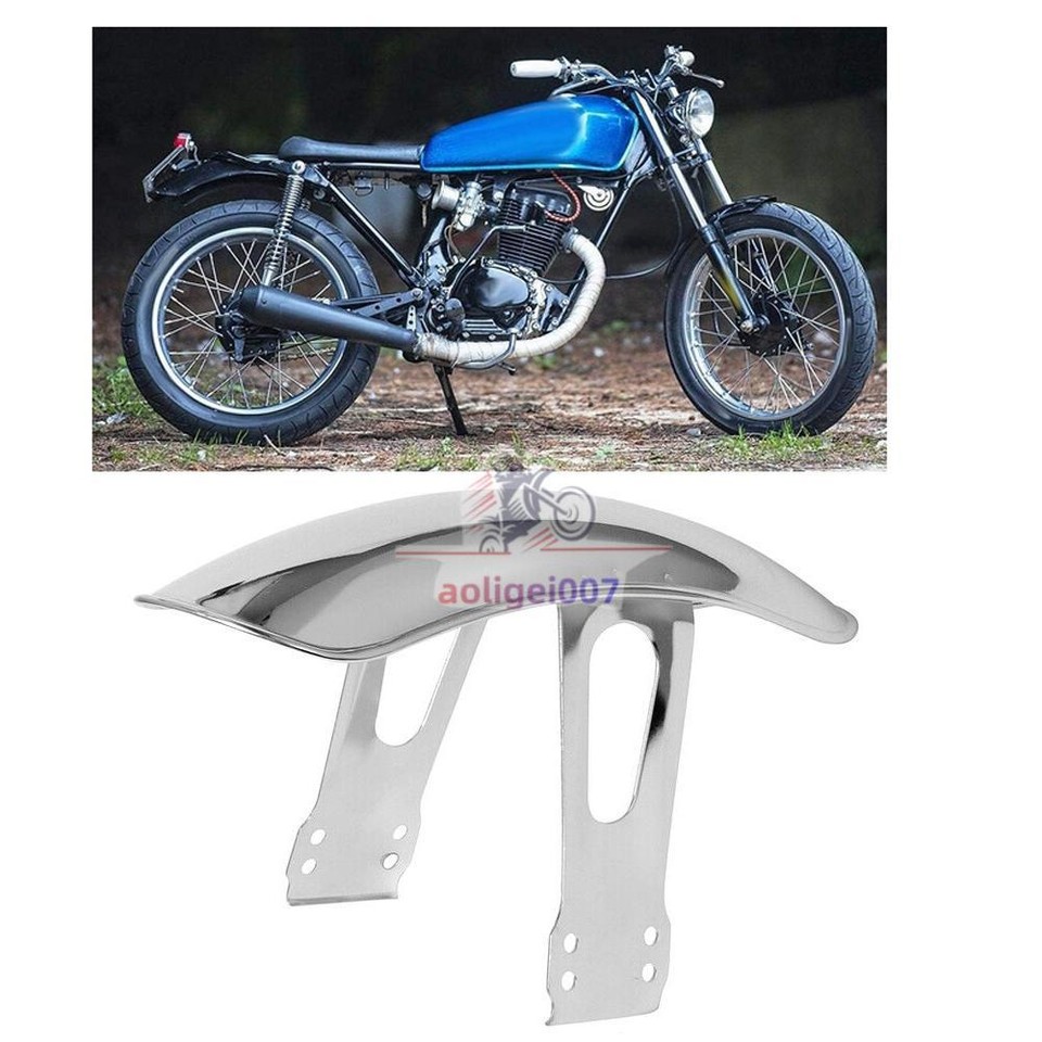 Universal Front Fender Chrome Mudguard Guard For Honda CG125 GN125 Cafe ...